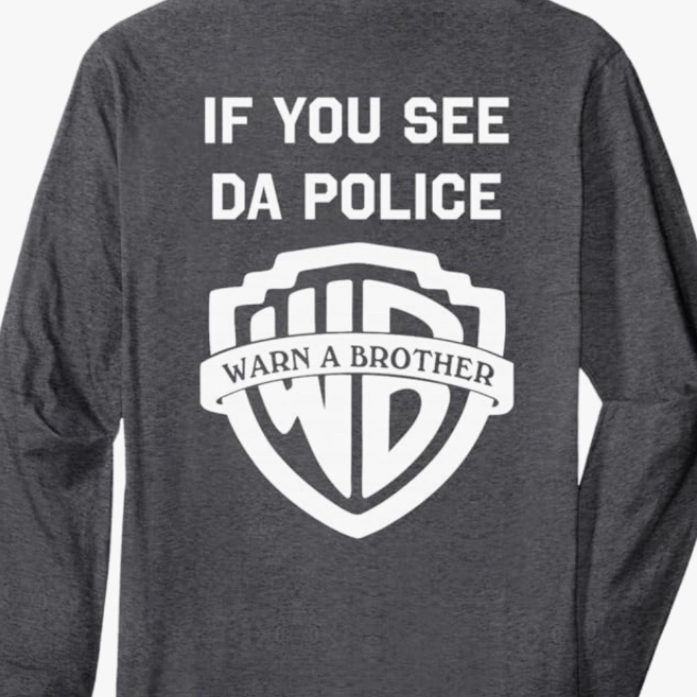 Grey Long Sleeve Graphic Tee unisex